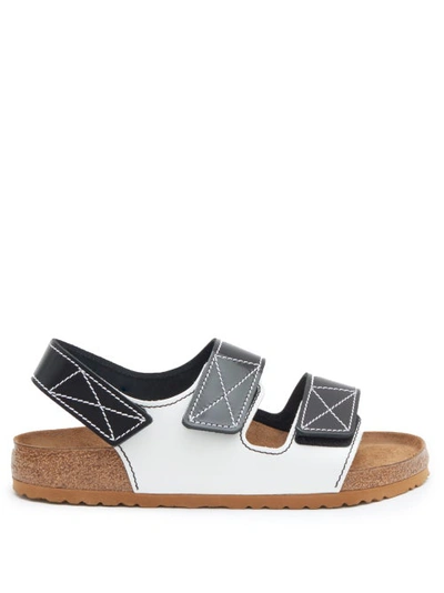 Birkenstock X Proenza Schouler Milano Ps Nl Slingback Sandals In Black/white