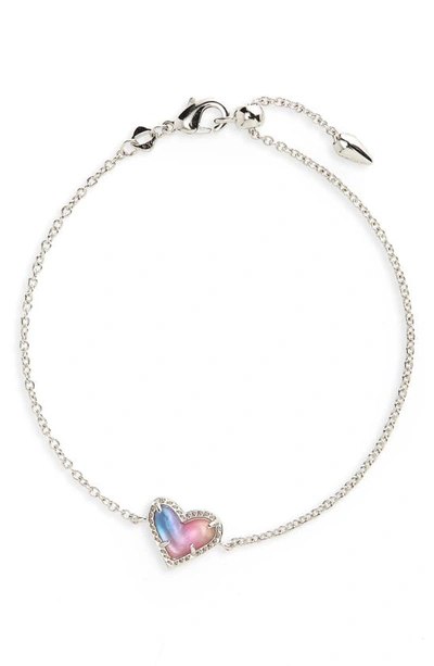 Kendra Scott Ari Heart Pendant Necklace In Multi
