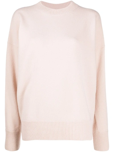 Moncler Knitted Sweater In Pink