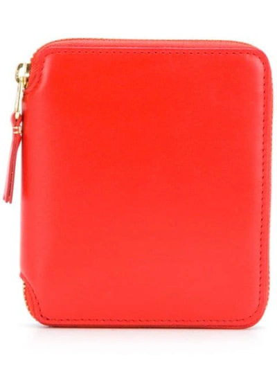 Comme Des Garçons Color Block Wallet In Red (red)