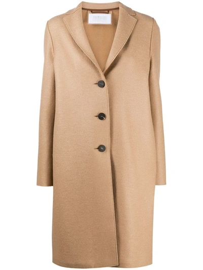 Harris Wharf London Single-breasted Mid-length Coat In Nude