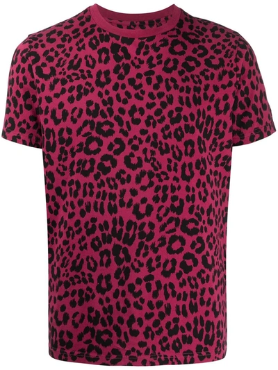 Kenzo Leopard Pattern T-shirt In Purple