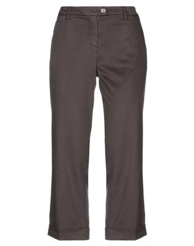 Re-hash Cropped Pants In Dark Brown