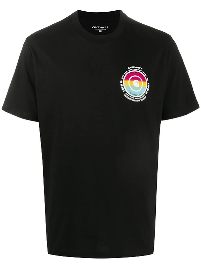 Carhartt Black T-shirt 'ss Worldwide' Print