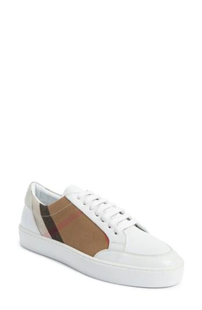 Burberry White New Salmond Sneakers