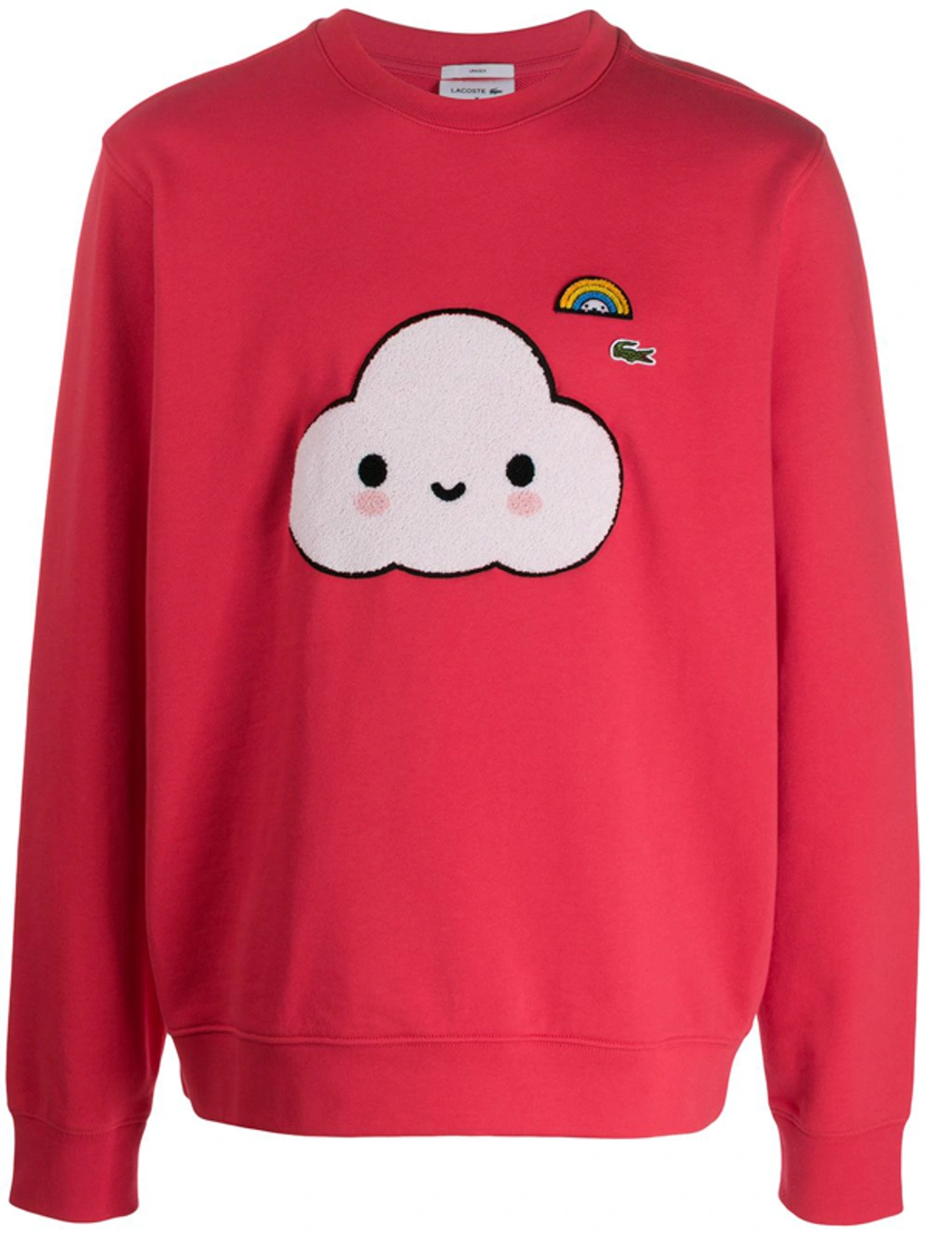 Lacoste X Friends With You Embroidered Sweatshirt In Red | ModeSens