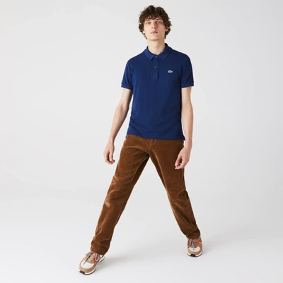 Lacoste Men's Slim Fit Petit Piqué Cotton Polo - 3xl - 8 In Blue