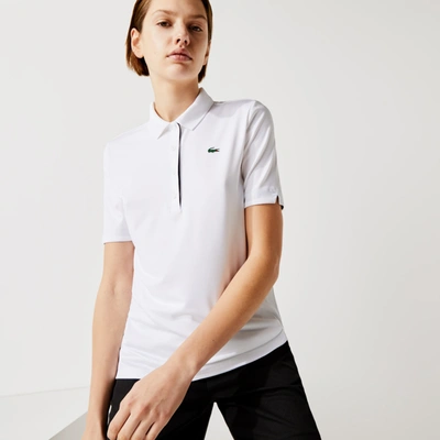 Lacoste Slim Fit Ultra Dry Stretch Golf Polo - 32 In White