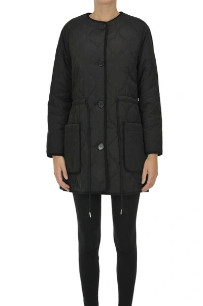 Theloom Quilted Coat In Black