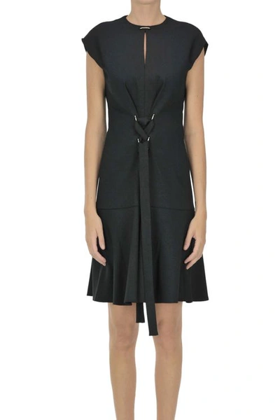 Tibi Flared Dress In Black