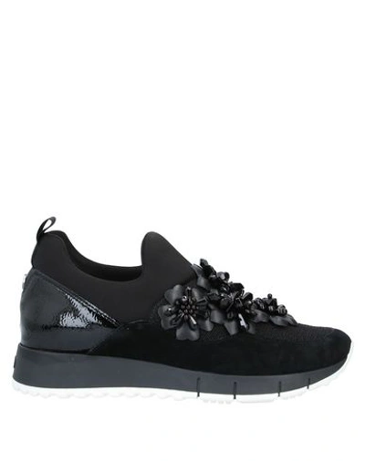 Liu •jo Gigi 3 Embellished Slip-on Sneakers In Black