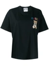 Moschino Crystal Teddy Bear T-shirt In Black