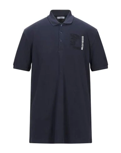 Versace Polo Shirts In Dark Blue