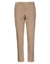 Paoloni Casual Pants In Camel