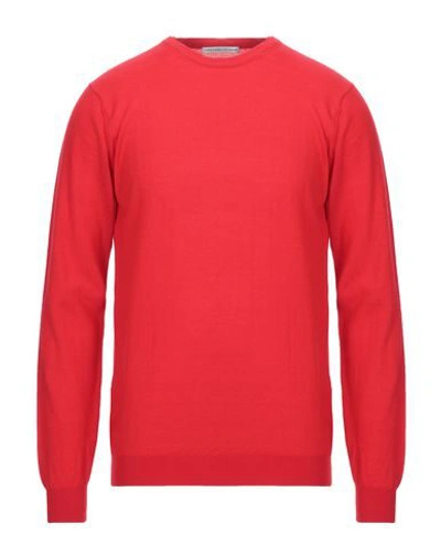 Grey Daniele Alessandrini Sweaters In Red
