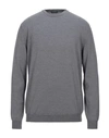 Zanone Sweaters In Grey