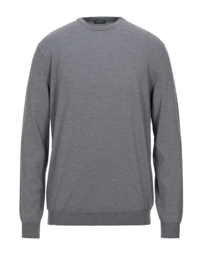 Zanone Sweaters In Grey