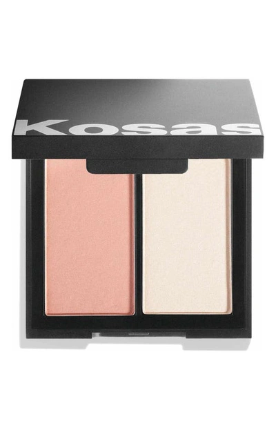 Kosas Color & Light Intensity Powder Blush & Highlighter Palette In Contrachroma High Intensity