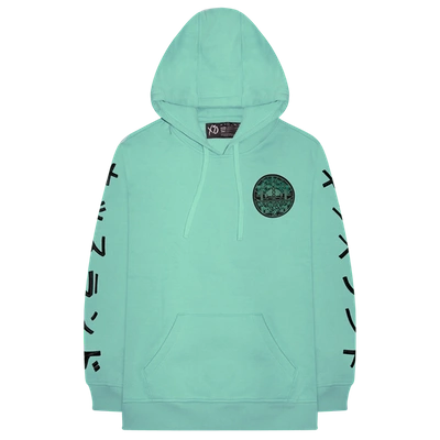 Pre-owned The Weeknd  Kiss Land Skyline Pullover Hoodie Mint
