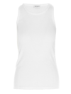 Saint Laurent Crewneck Sleeveless Tank Top In White