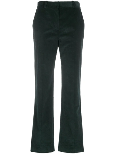 Victoria Victoria Beckham Forest Green Straight-leg Corduroy Trousers
