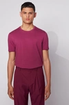 Hugo Boss - Regular Fit T Shirt In Soft Cotton - Purple