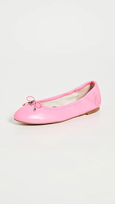 Sam Edelman Women's Felicia Ballet Flats In Electric Pink Leather