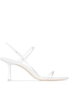 Studio Amelia Women's Leather Slingback Sandals In White