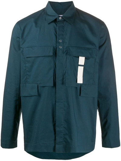 Craig Green Cargo Style Shirt In Blue