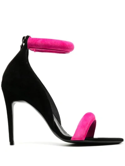 Pierre Hardy Black And Fuchsia Moonlight Sandals