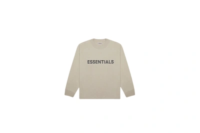 Pre-owned Fear Of God Essentials Boxy Long Sleeve T-shirt Applique 