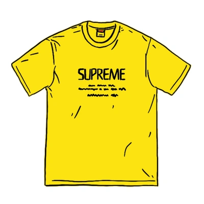 Pre-owned Supreme  Anno Domini Tee Yellow