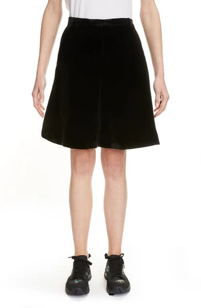 Cecilie Bahnsen Mille Velvet Suiting Shorts In Black