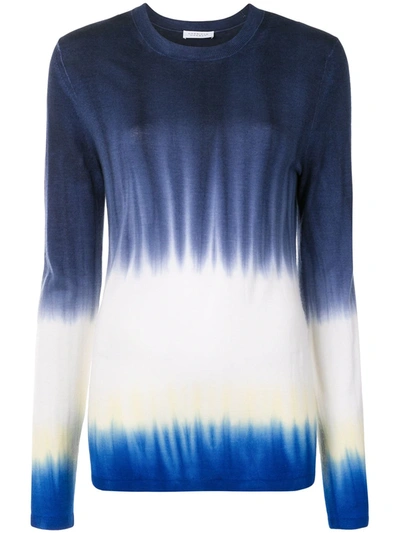 Gabriela Hearst Miller Soffio Tie-dye Cashmere Sweater In Navy