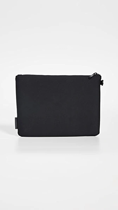 Dagne Dover Scout Large Zip Top Pouch In Onyx