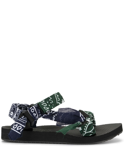 Arizona Love Trekky Bandana Flat Sandals In Blue