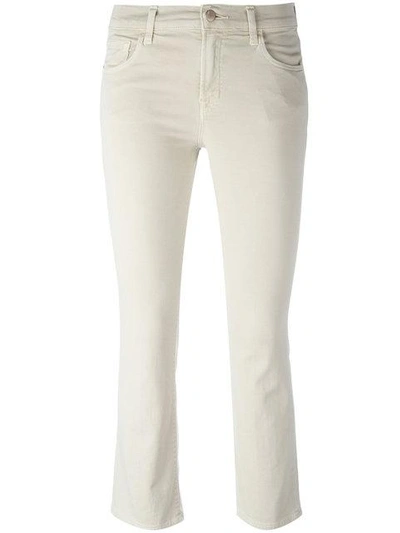 J Brand Selena Kick Flare Jeans In Neutrals