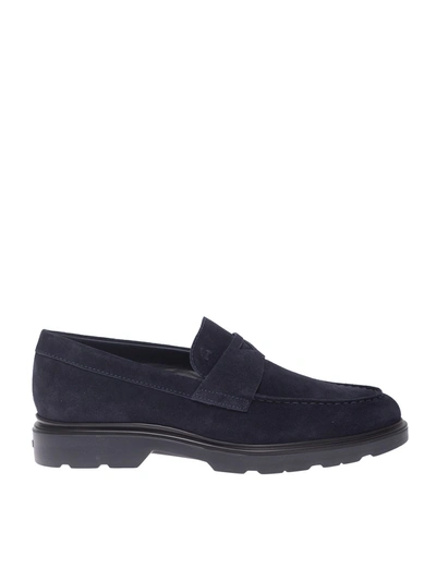 Hogan H393 Loafers In Blu