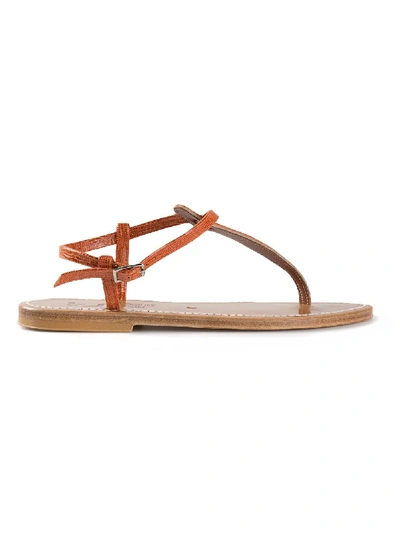 Kjacques Piconte Thong Sandals In Yellow