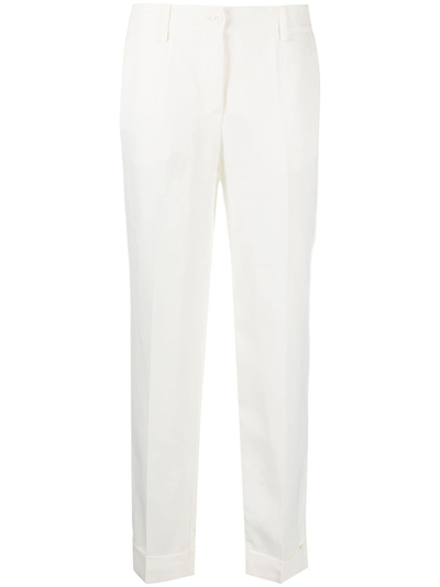 P.a.r.o.s.h. Slim-fit Tailored Trousers In White
