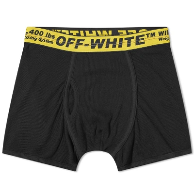 Off-white Underwear With Logo Jacquard Waistband In Black