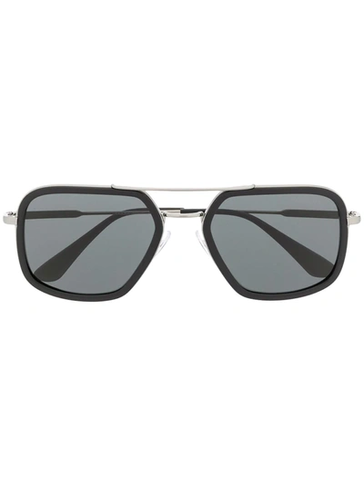 Prada Game Aviator-frame Sunglasses In Black
