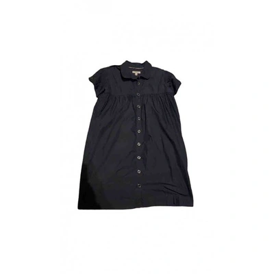 Pre-owned Burberry Mid-length Dress In Navy