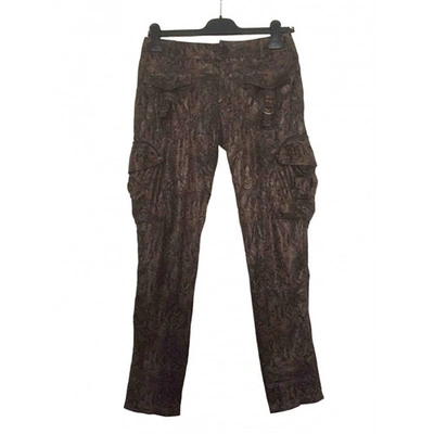 Pre-owned Faith Connexion Trousers In Brown