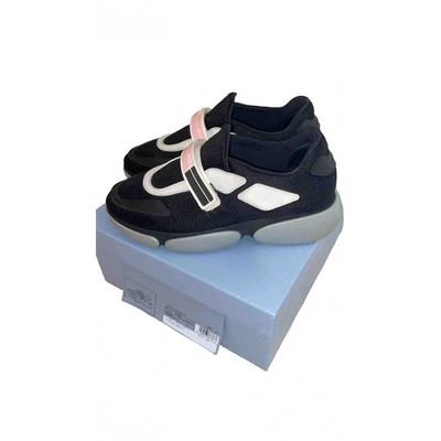 Pre-owned Prada Cloudbust Black Cloth Trainers