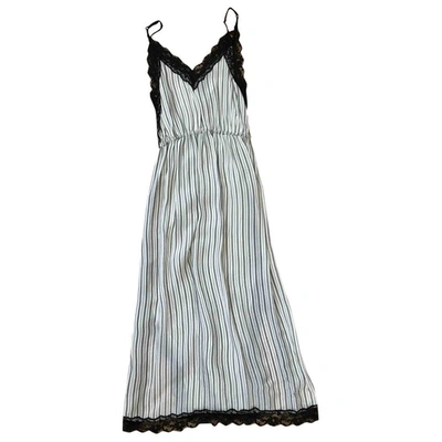 Pre-owned Sandro Mid-length Dress In White