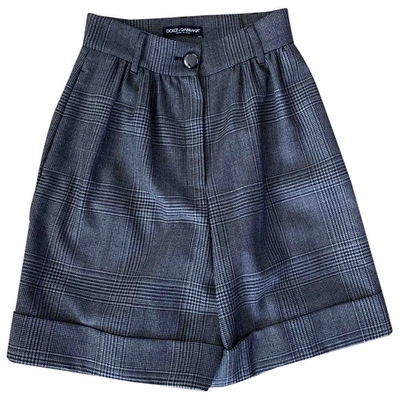 Pre-owned Dolce & Gabbana Wool Shorts In Anthracite