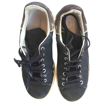 Pre-owned Isabel Marant Bart Cloth Trainers In Black