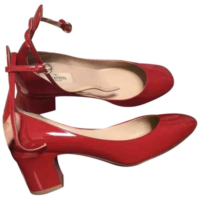 Pre-owned Valentino Garavani Tango Red Leather Heels