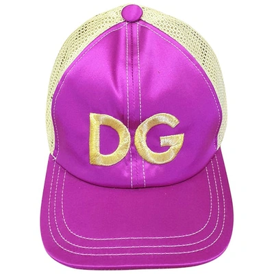 Pre-owned Dolce & Gabbana Purple Cloth Hat